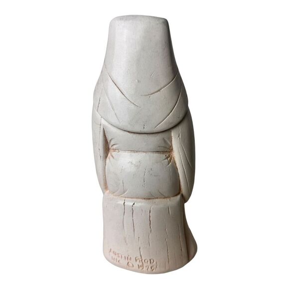 Austin Prod. Inc 1975 Confucius Statue Sculpture Hardstone Chinese Carving 7" - Picture 4 of 10